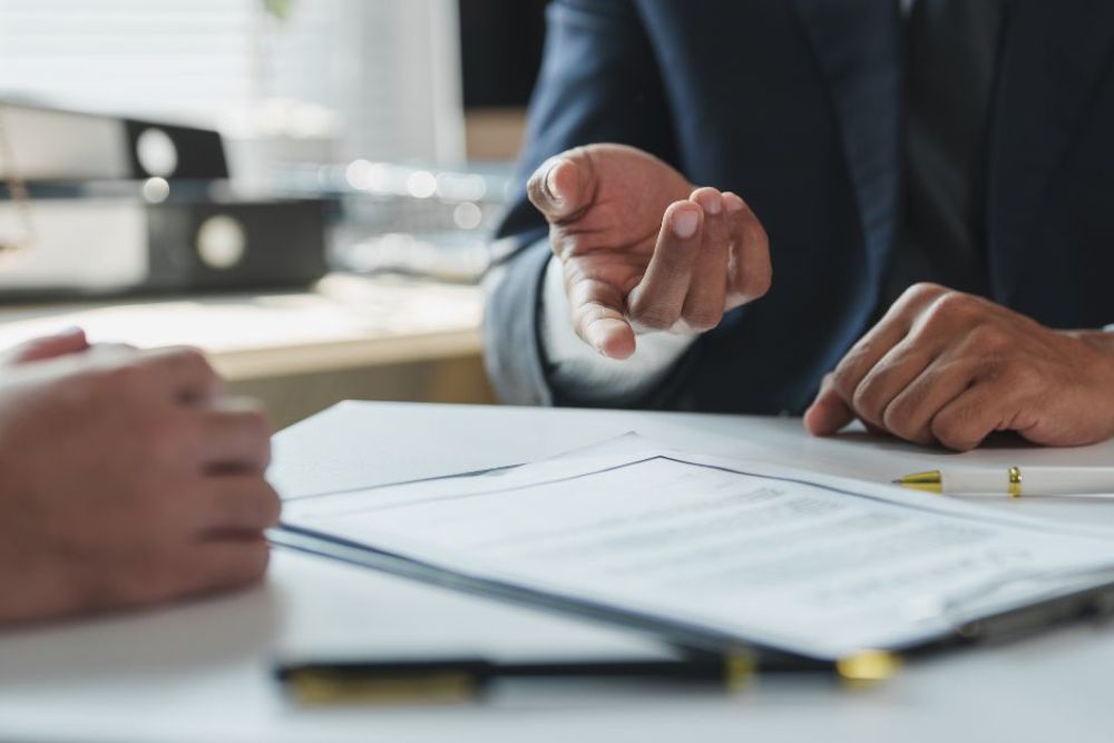 Disability litigation lawyers in a consultation