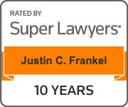 justin frankel super lawyers 10 year badge