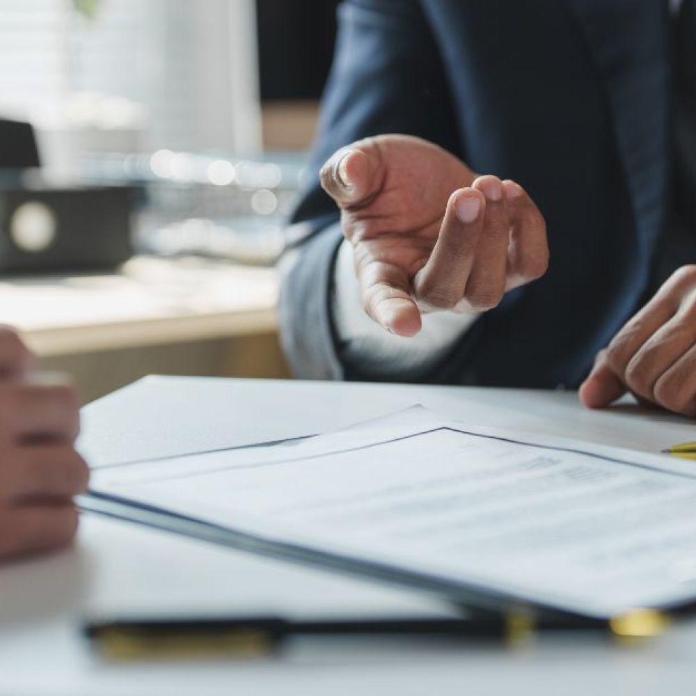 Disability litigation lawyers in a consultation